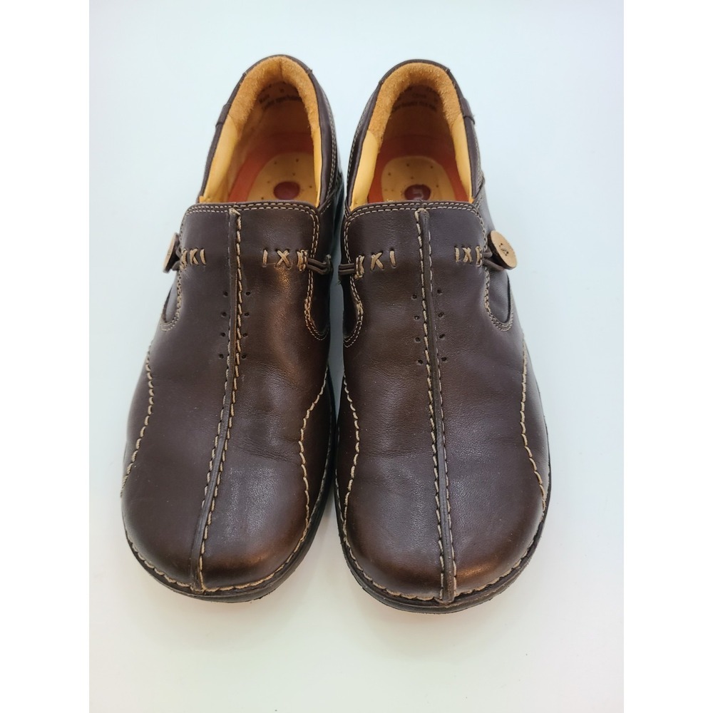 Clarks Unstructured Women's Slip-On Shoes, Size 8, Brown, Un.Loop